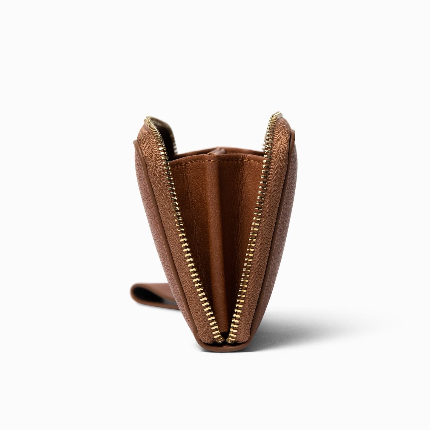 Small Zip Wallet Cognac - Image 4