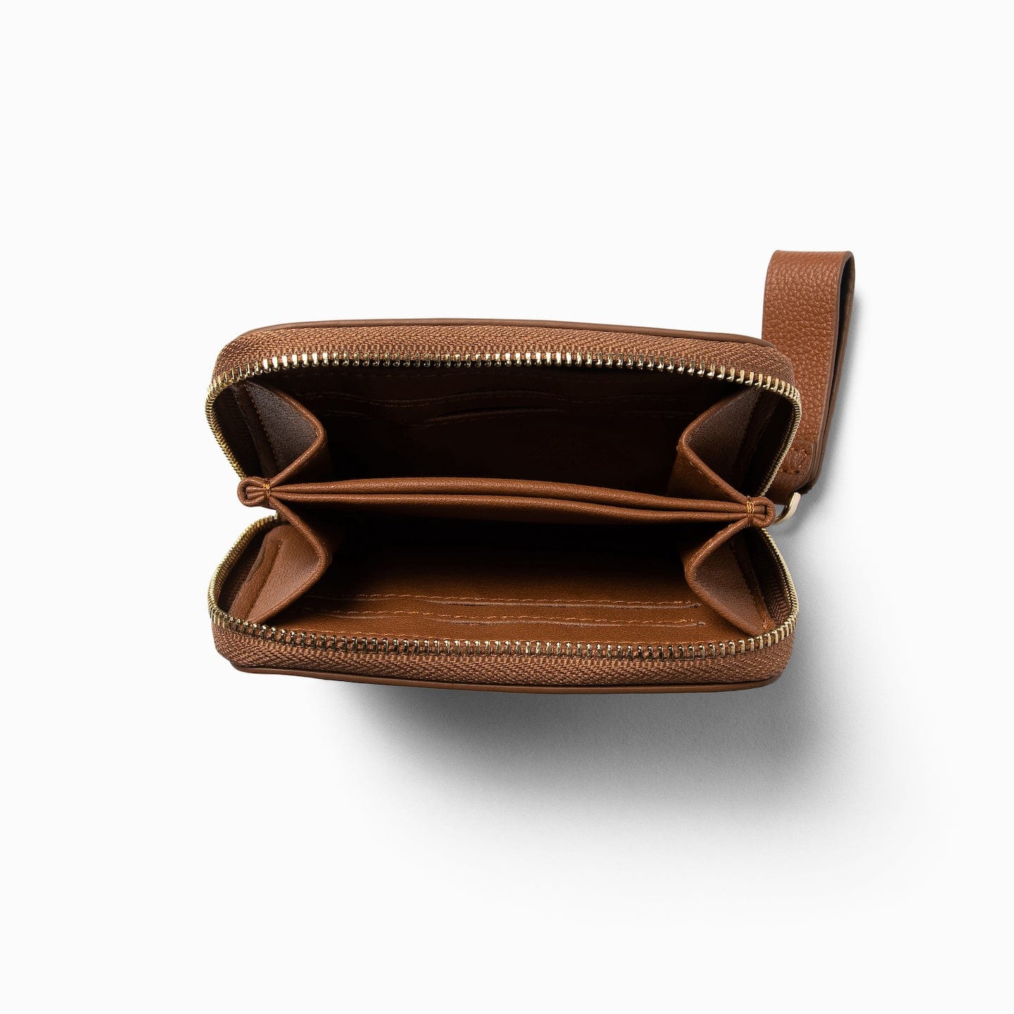 Small Zip Wallet Cognac - Image 6