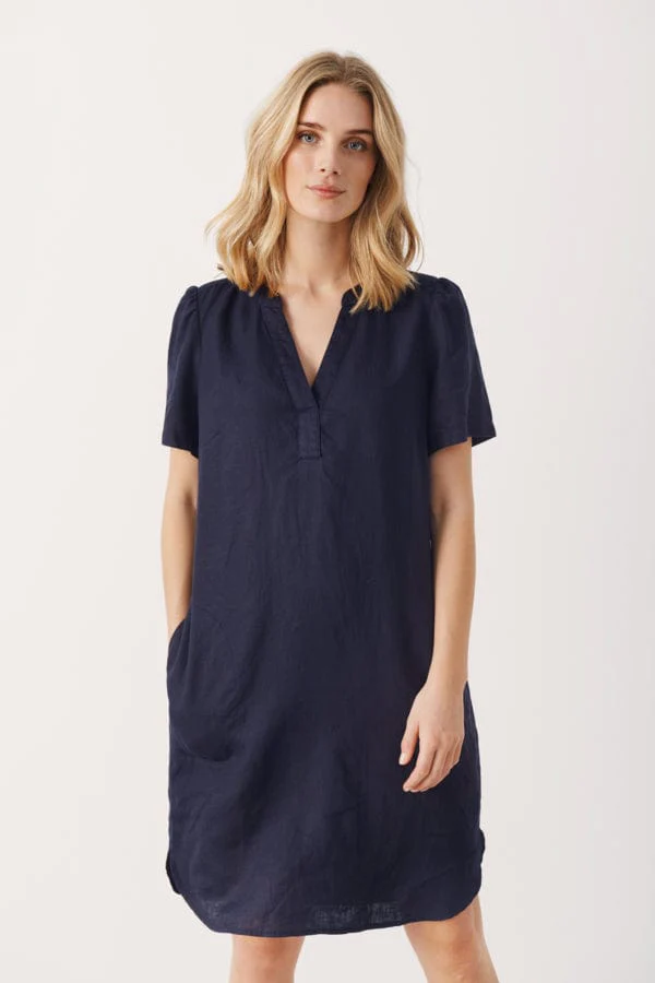 Aminasepw Dress Dark Navy - Image 4