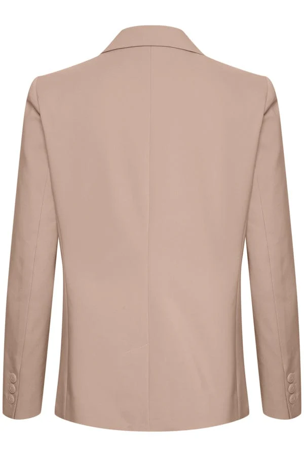 Zellaiw Classic Short Blazer Mocha Grey - Image 2