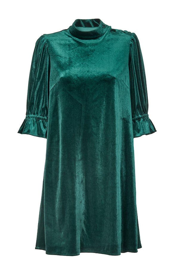 Amira Dress Bottle Green