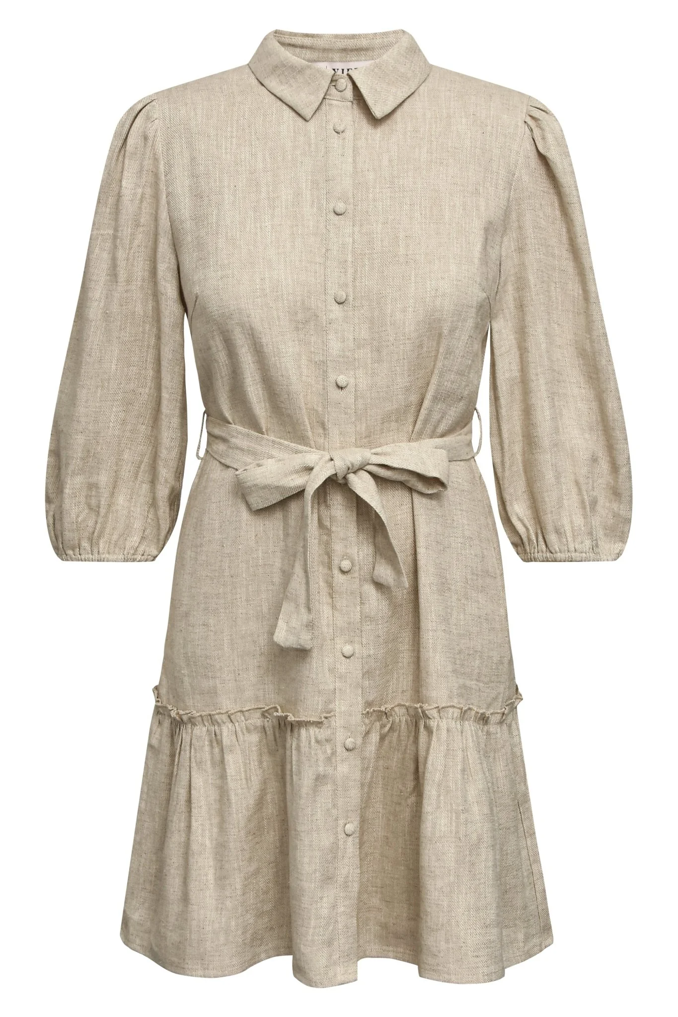 Linen Dress Light Sand - Image 2