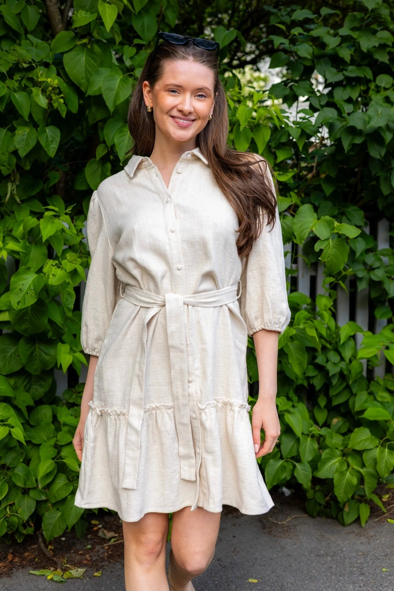 Linen Dress Light Sand - Image 4