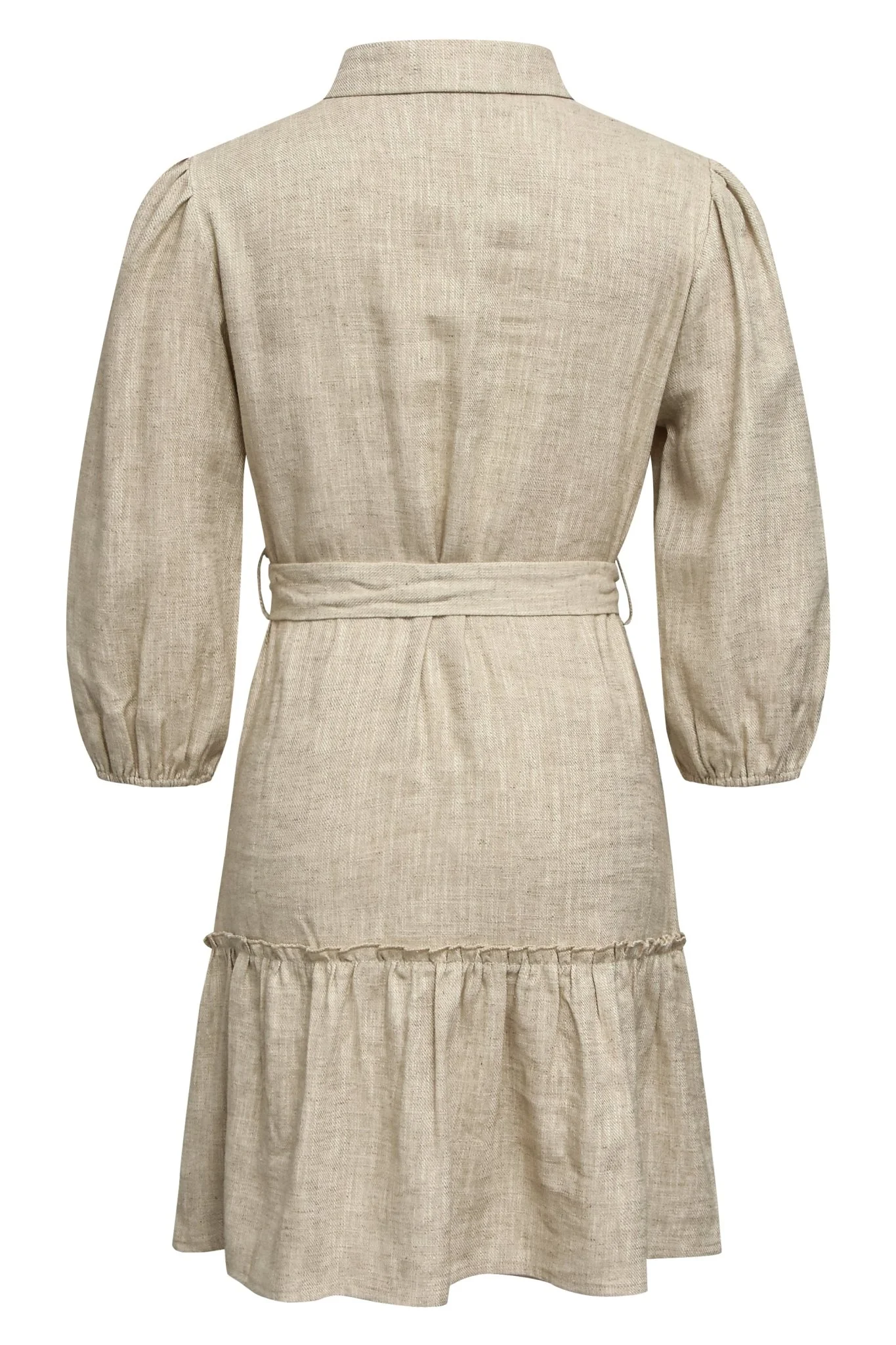 Linen Dress Light Sand - Image 9