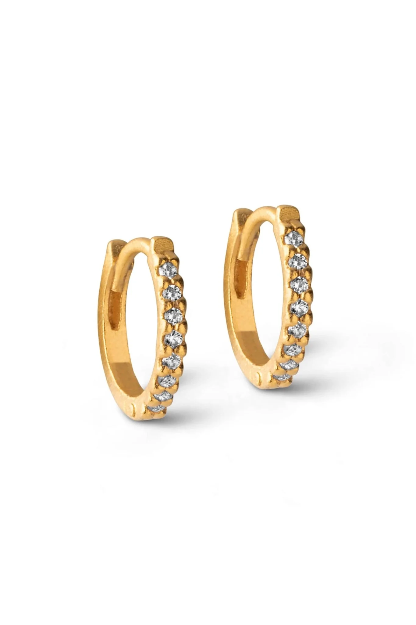 Petite Flora (8 Mm) Hoops Gold