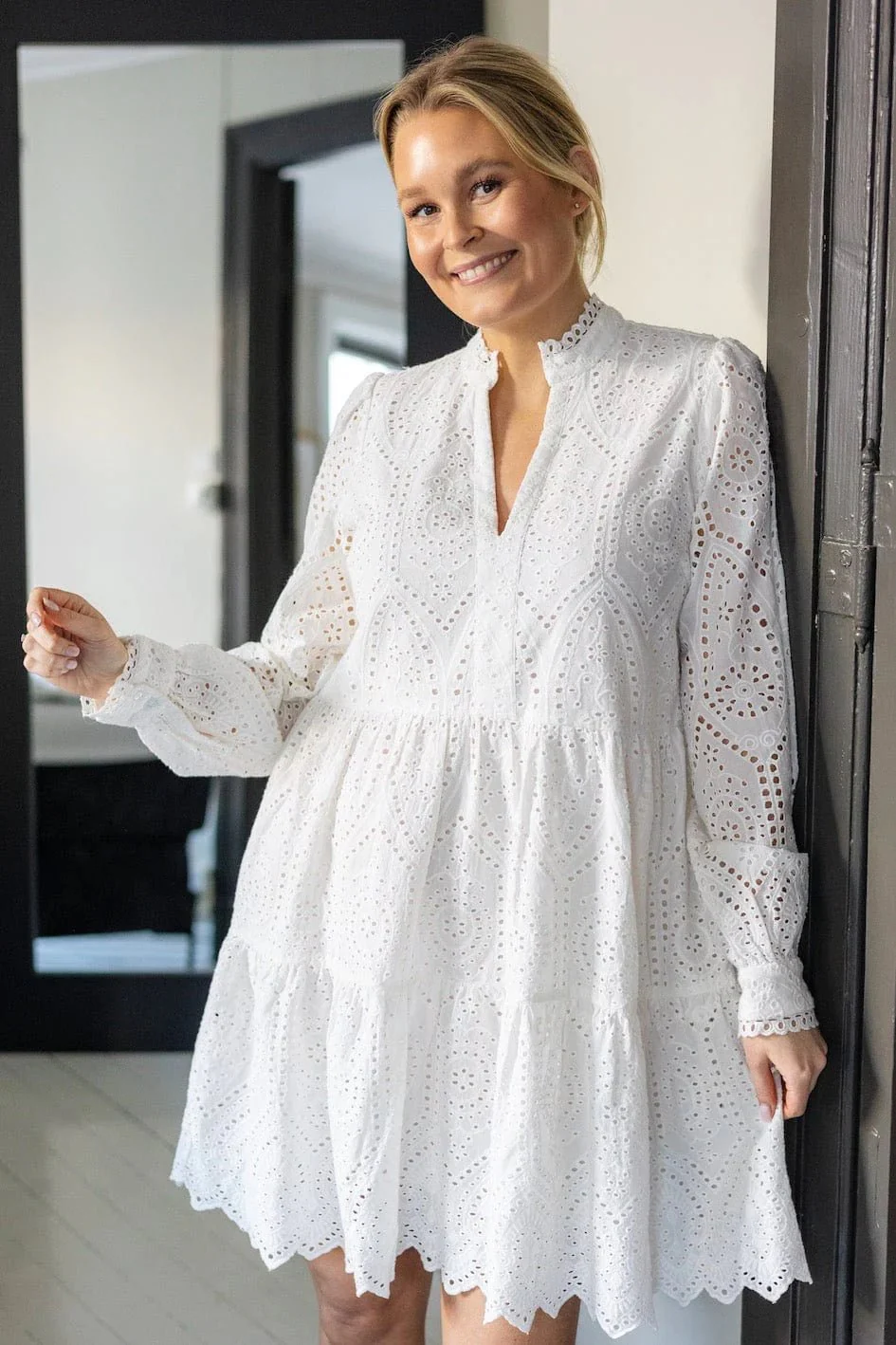 Yasholi Ls Dress S. Star White - Image 3