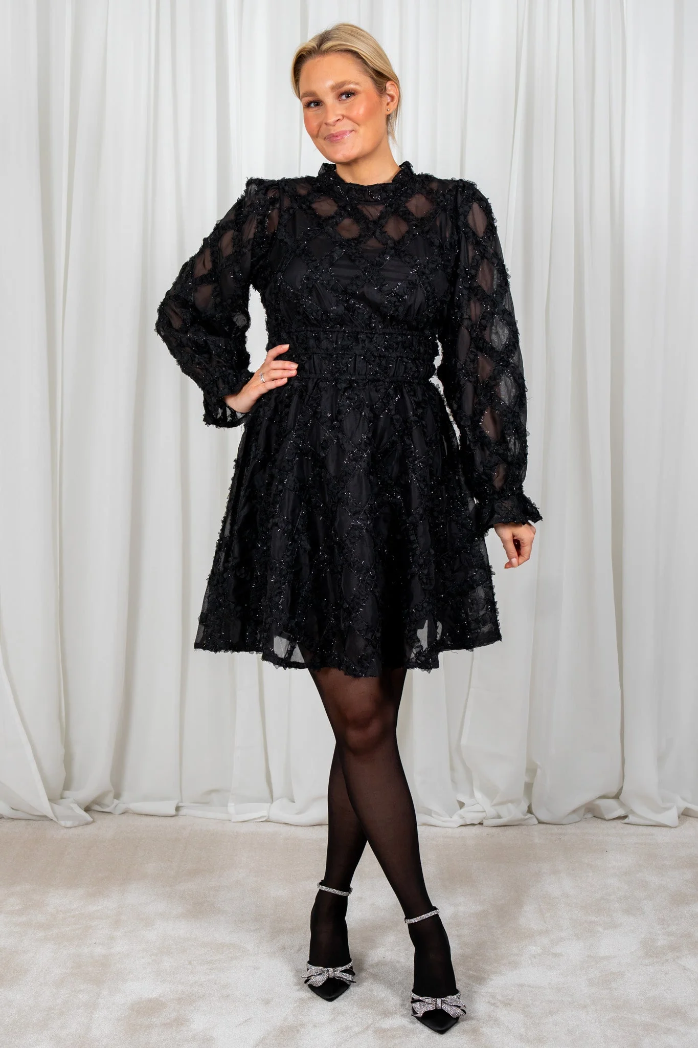 Yasharlie Ls Dress Show Black - Image 3
