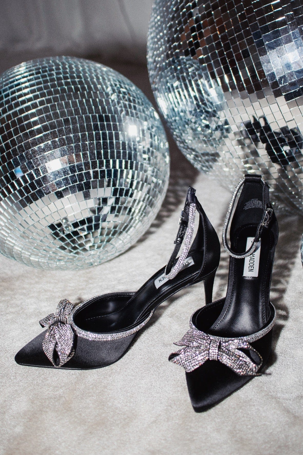 Lumiere Sandal Black Satin