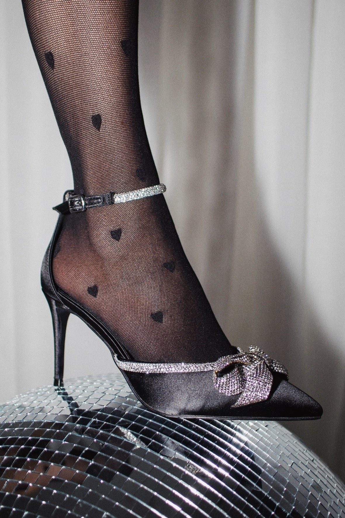 Lumiere Sandal Black Satin - Image 2