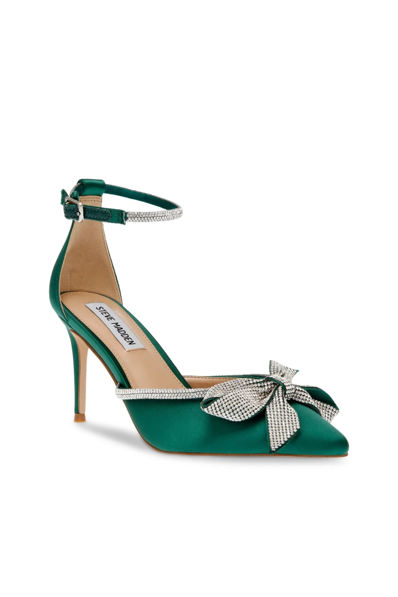Lumiere Sandal Emerald Satin - Image 4