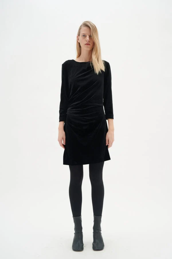 Nisasiw Short Dress Black - Image 2
