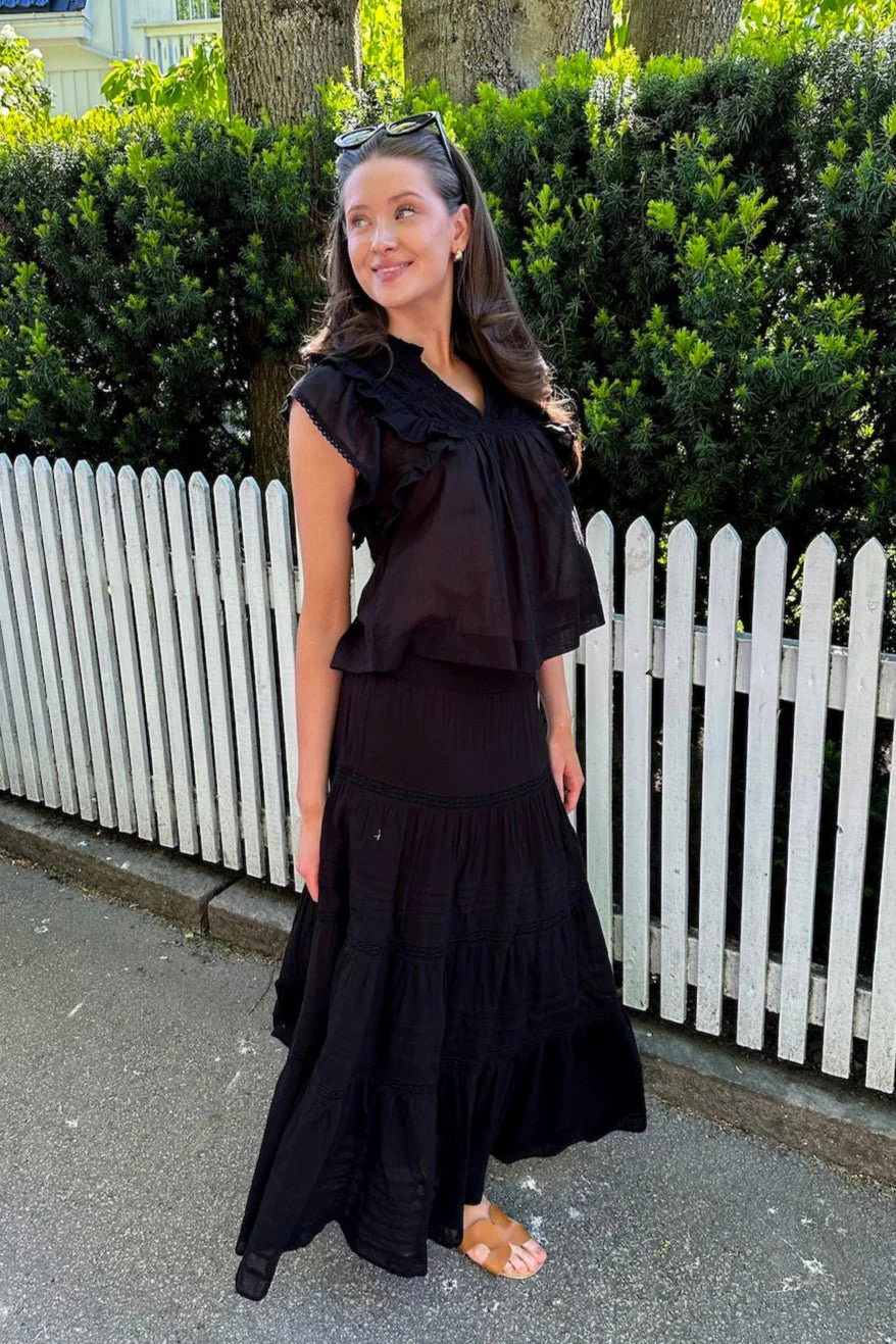 Jayla S Voile Top Black - Image 3