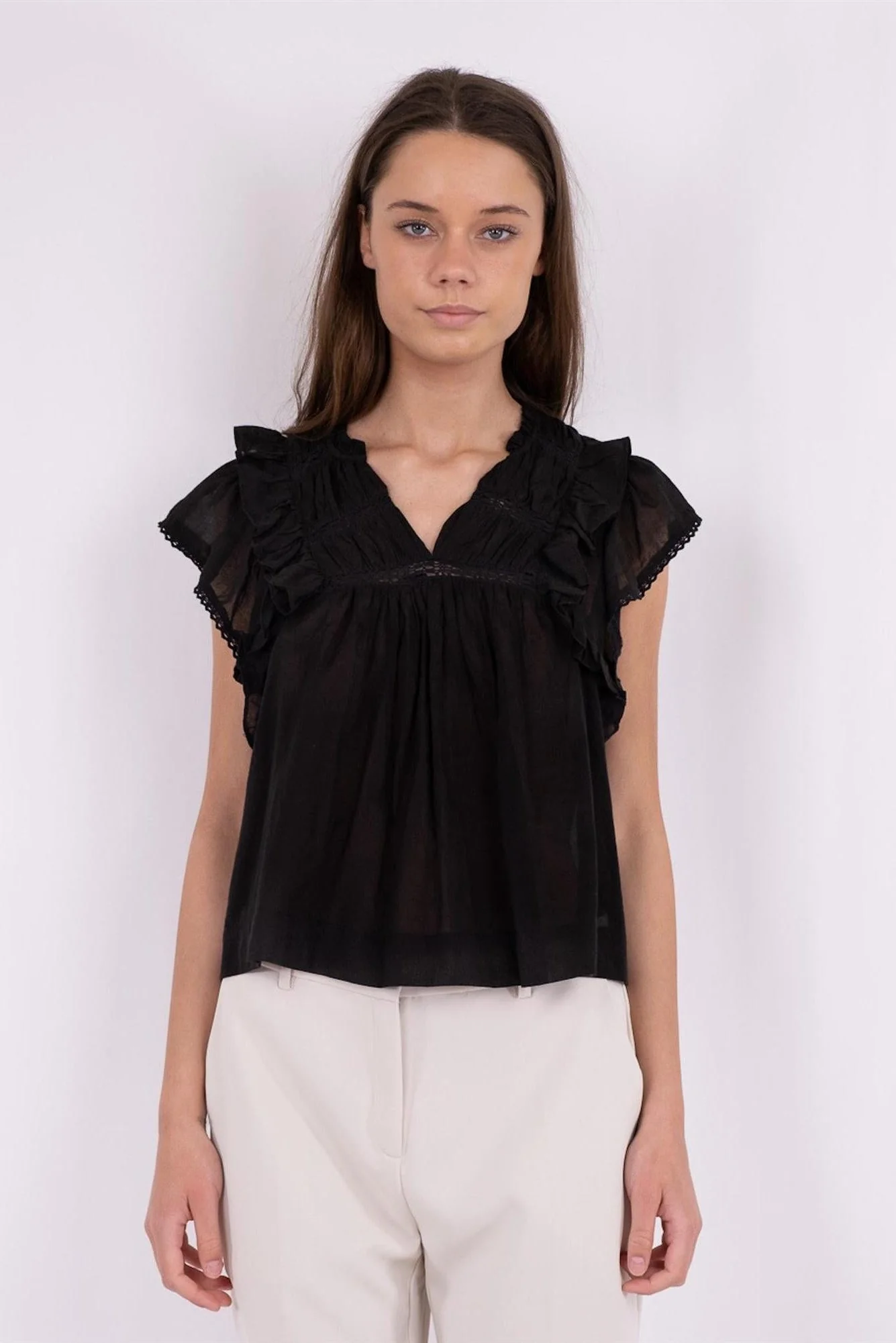 Jayla S Voile Top Black - Image 6