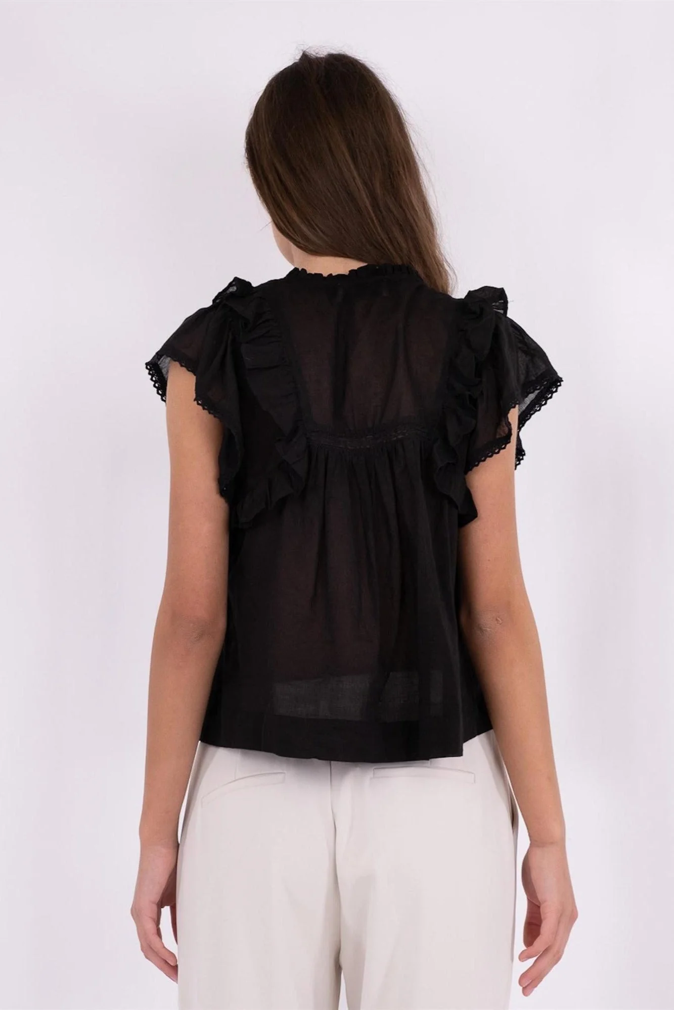 Jayla S Voile Top Black - Image 8