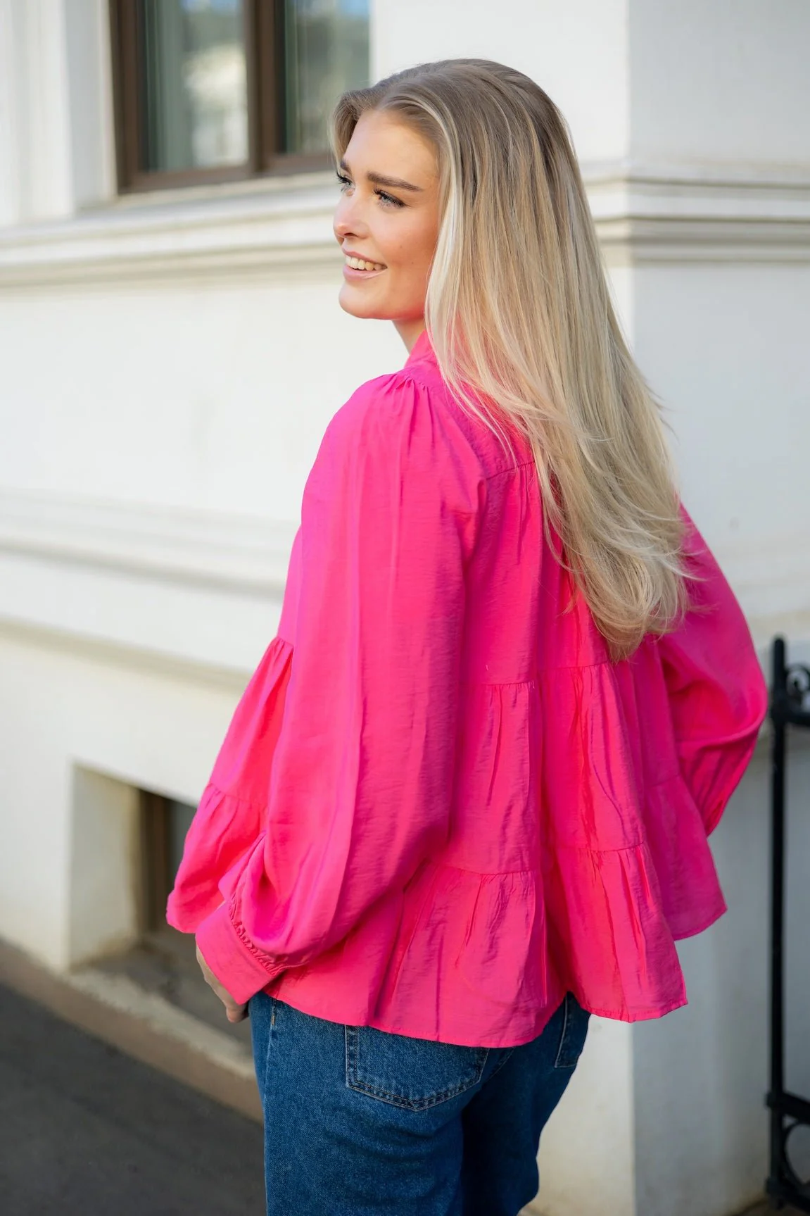 Yaspala Ls Shirt Raspberry Sorbet - Image 4