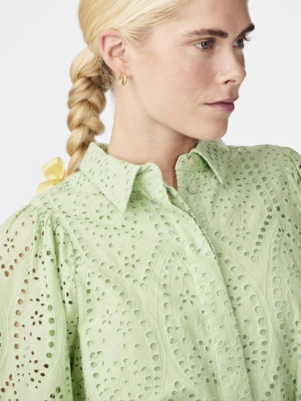 Yasholi Ls Belt Dress Quiet Green - Image 2