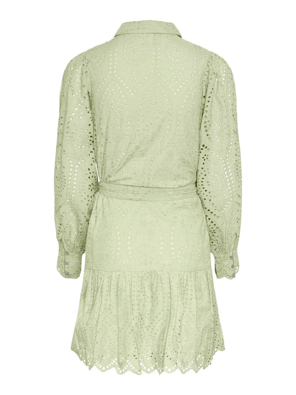 Yasholi Ls Belt Dress Quiet Green - Image 4