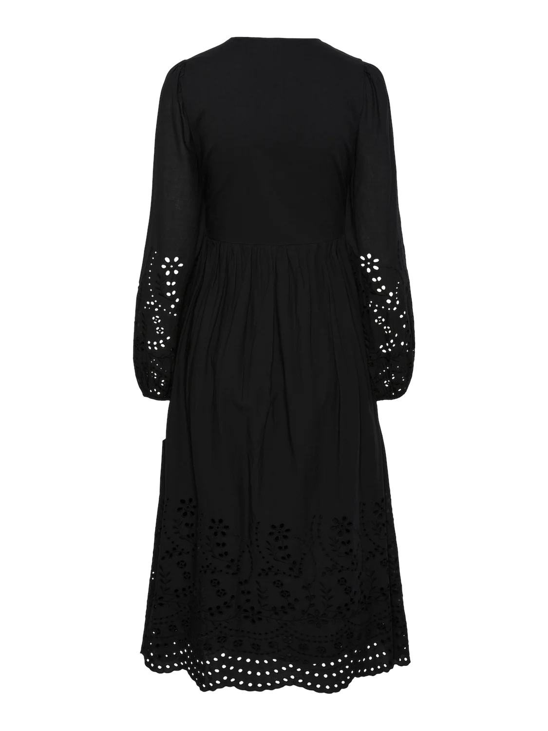 Yasluma Ls Long Wrap Dress  Black - Image 6