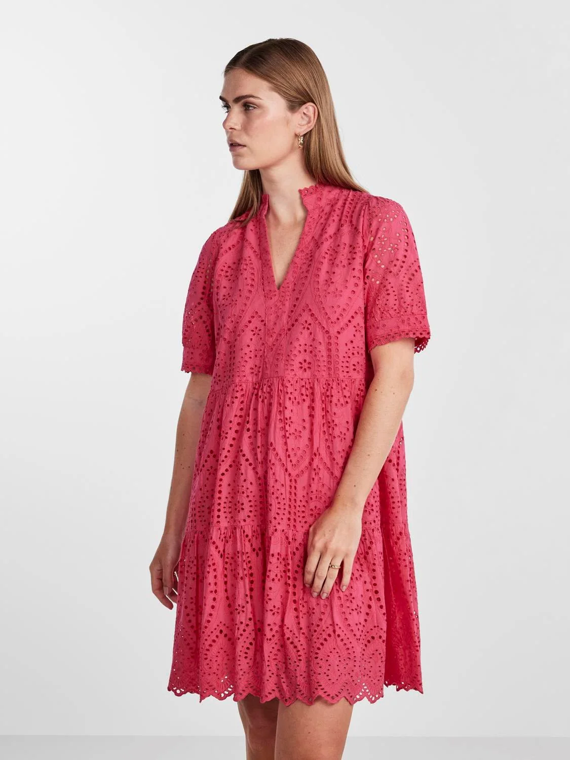 Yasholi Ss Dress Raspberry Sorbet - Image 3