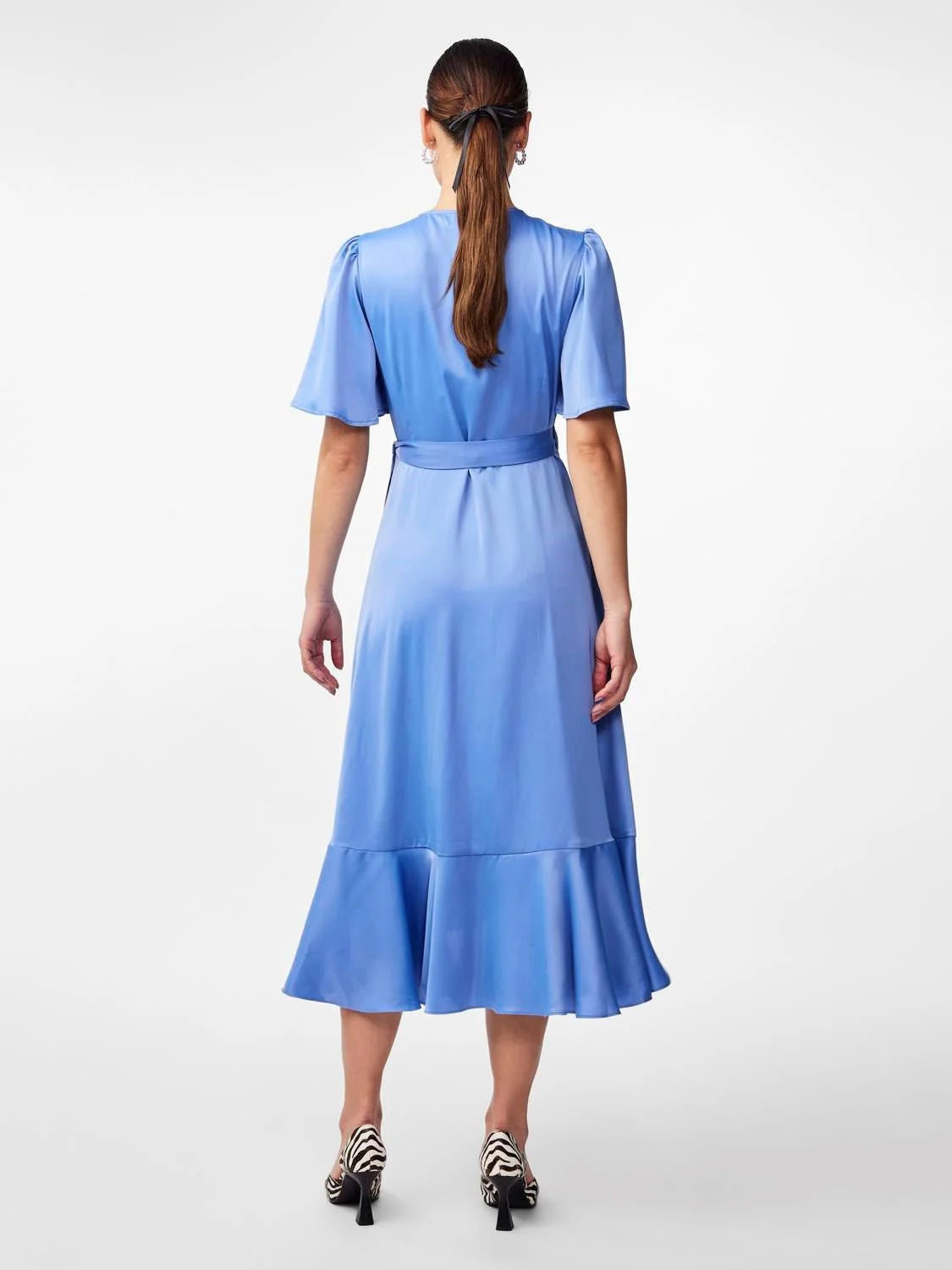 Yasthea 2/4 Midi Wrap Dress Ashleigh Blue - Image 5