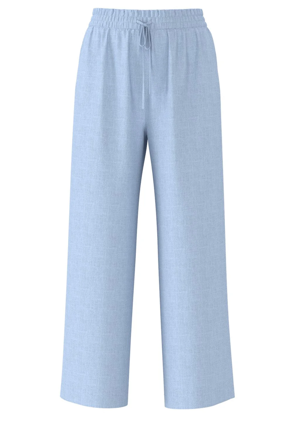 Viva-Gulia Hw Long Linen Pant Cashmere Blue
