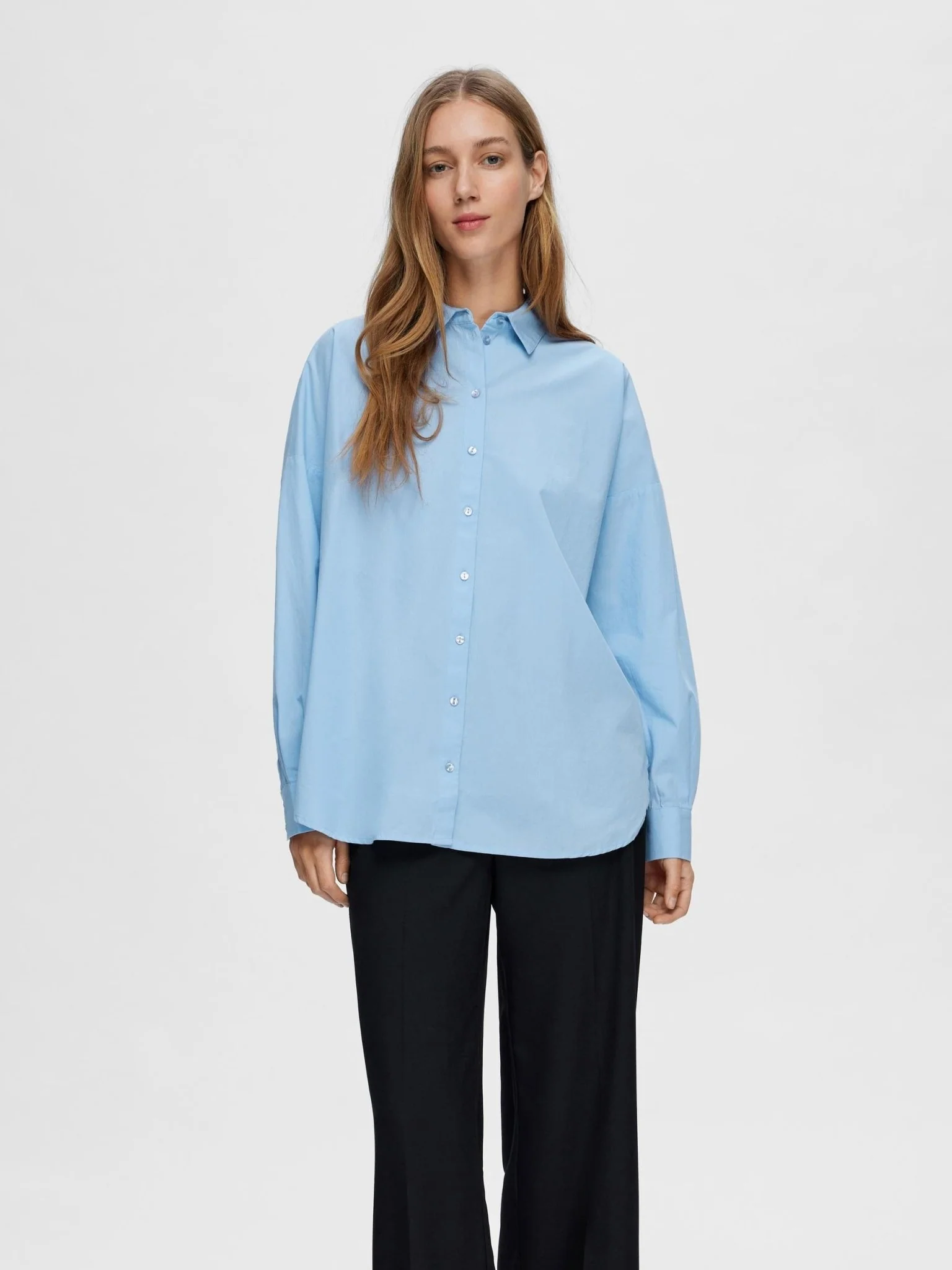 Dina-Sanni Ls Shirt Cashmere Blue - Image 4