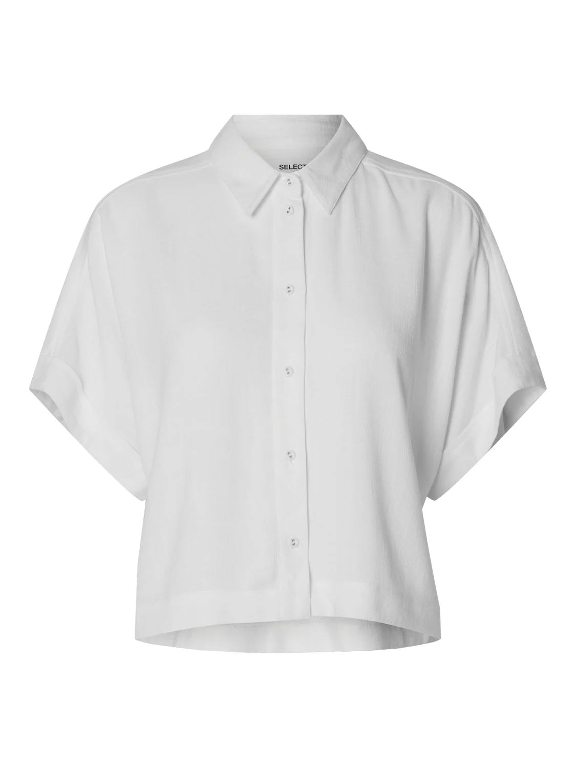 Viva Ss Cropped Shirt Snow White