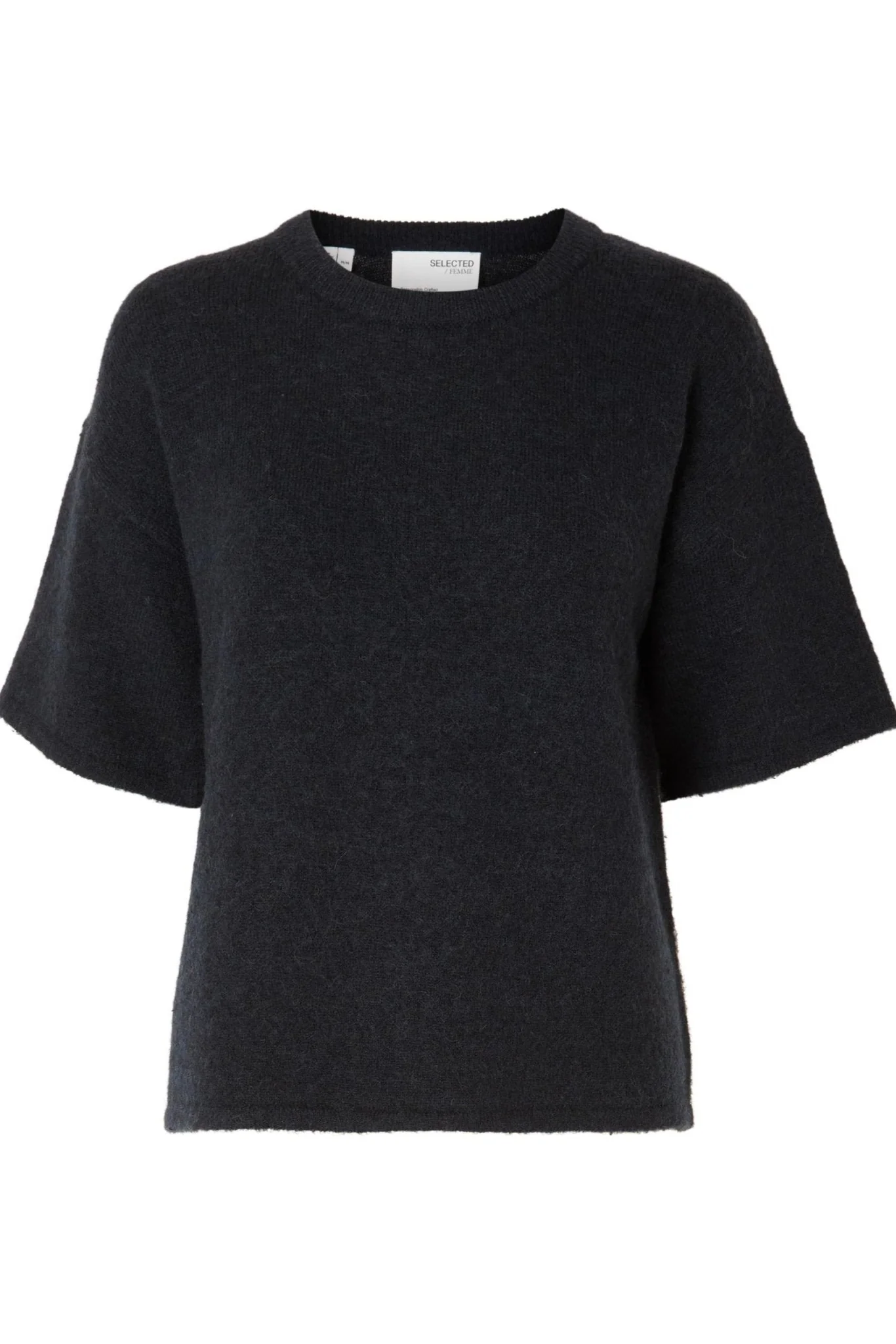 Maline-Liliana 2/4 Knit O-Neck Dark Sapphire Melange - Image 2