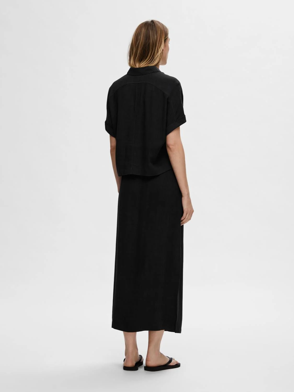 Viva Hw Ankle Skirt Black - Image 9
