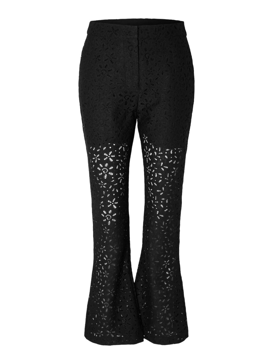 Karola Hw Flared Lace Pant B Black - Image 2