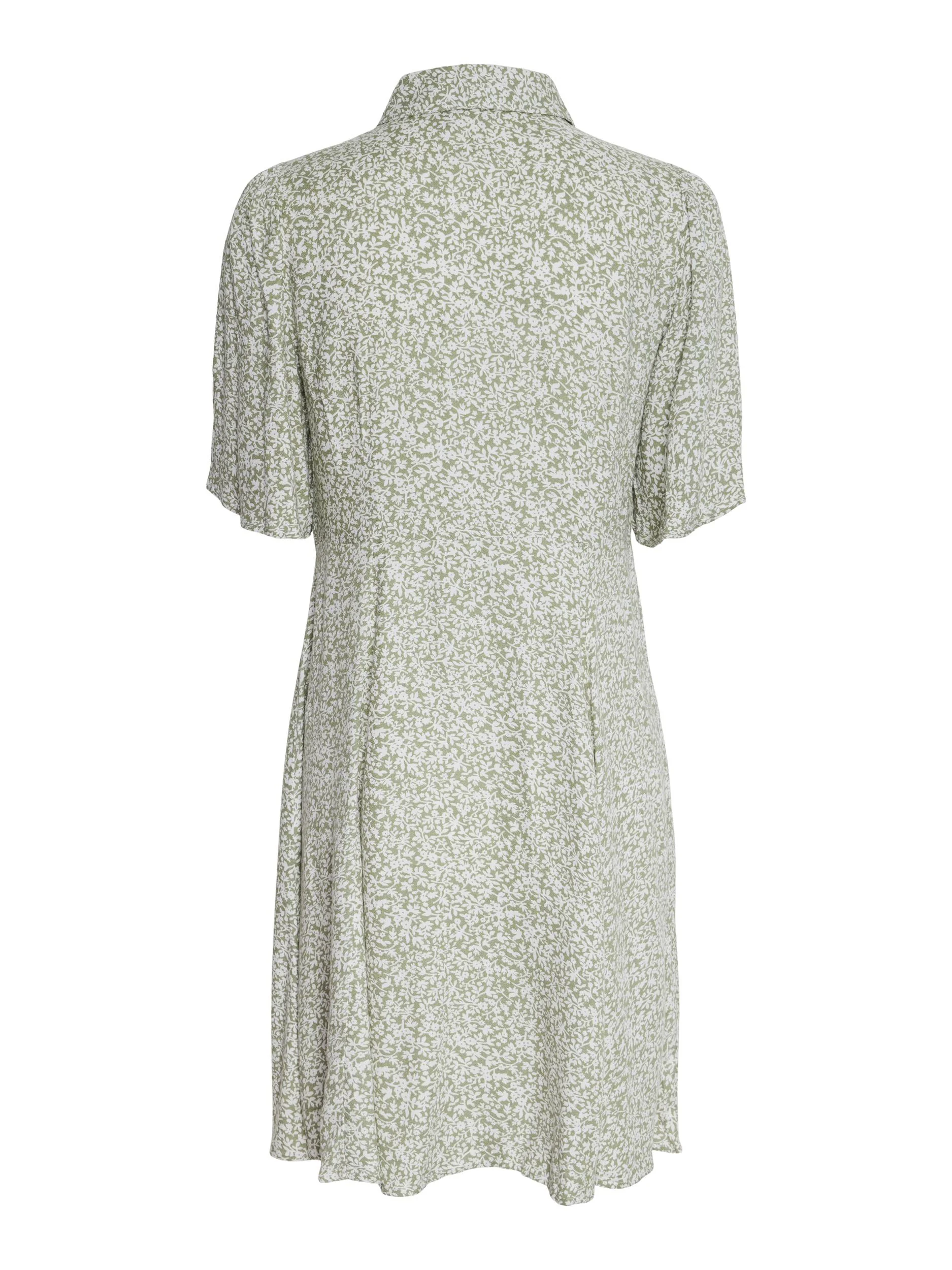 Yaszeleo 2/4 Shirt Dress Oil Green Zeleo Print - Image 5
