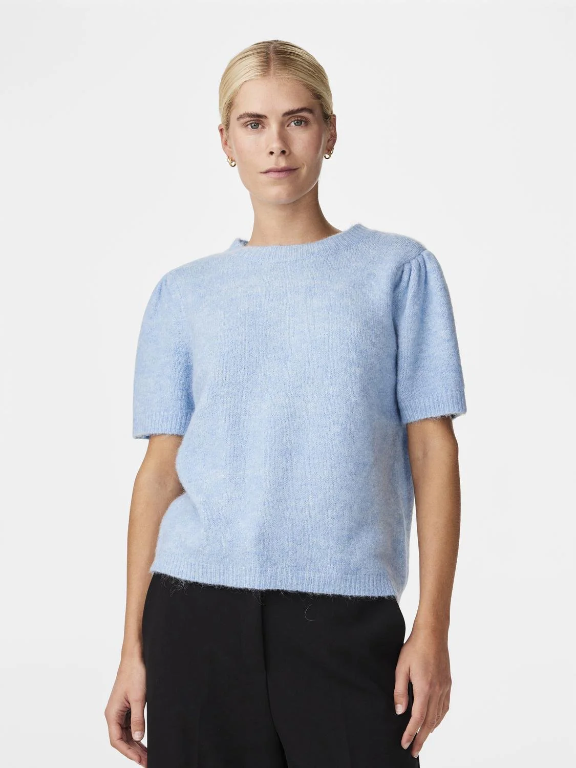 Anne Ss Knit Pullover Clear Sky - Image 3