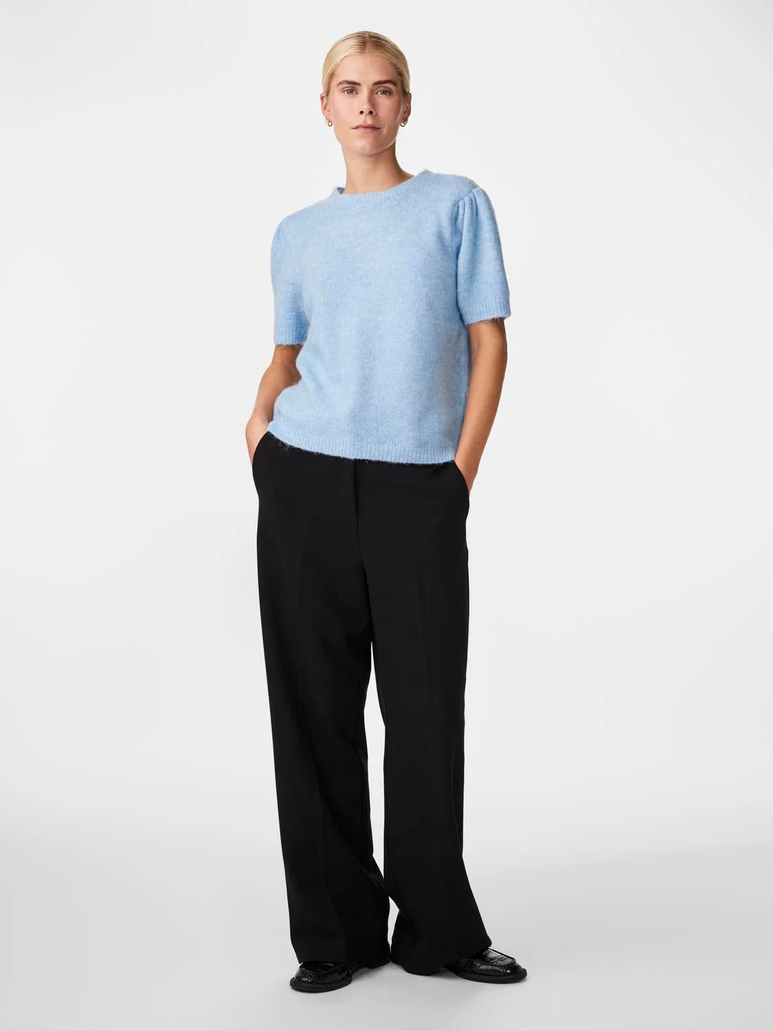 Anne Ss Knit Pullover Clear Sky - Image 4