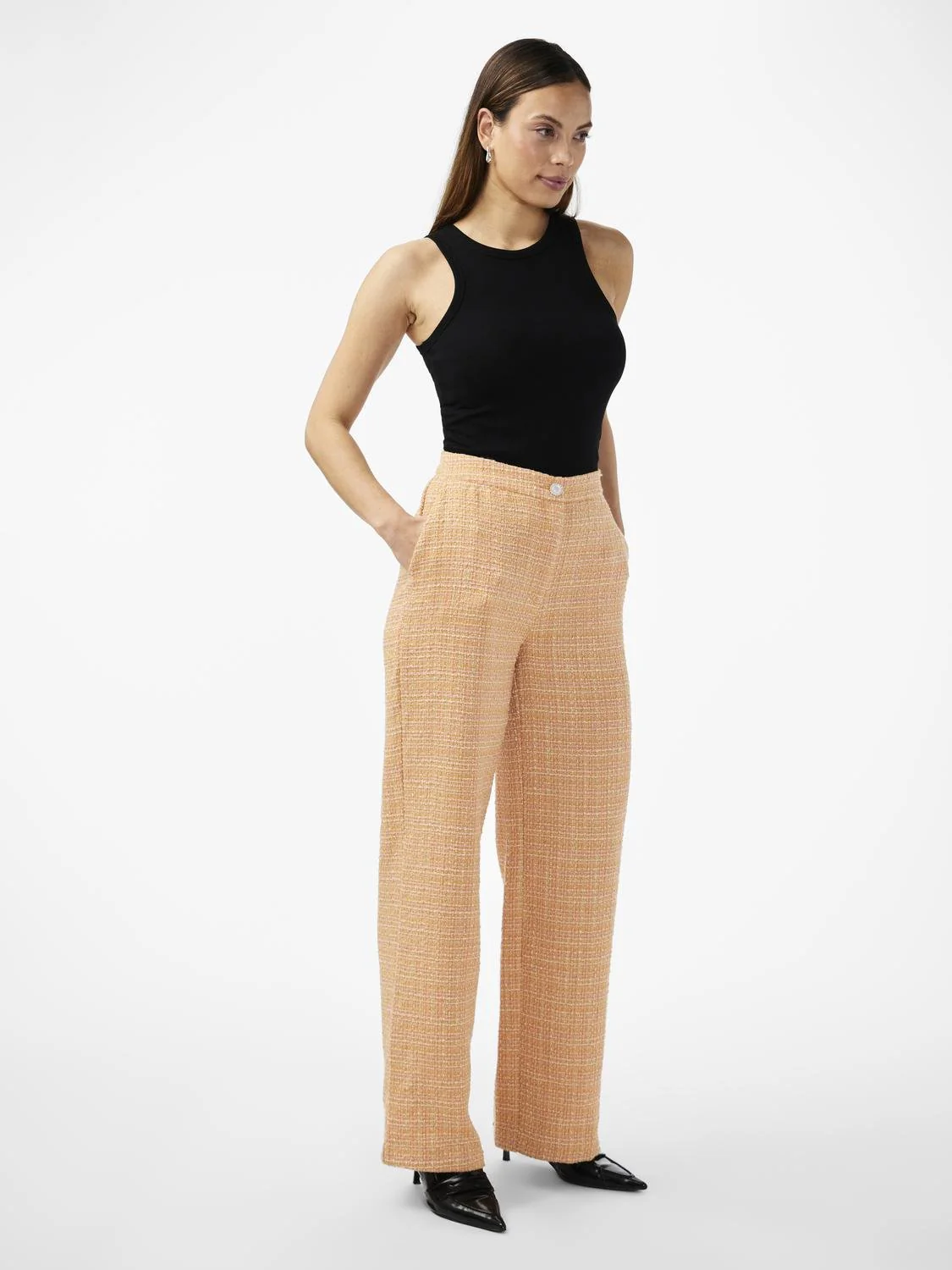 Yasbuca Hmw Bouclé Pant Birch Mock Orange And Potpourri - Image 6
