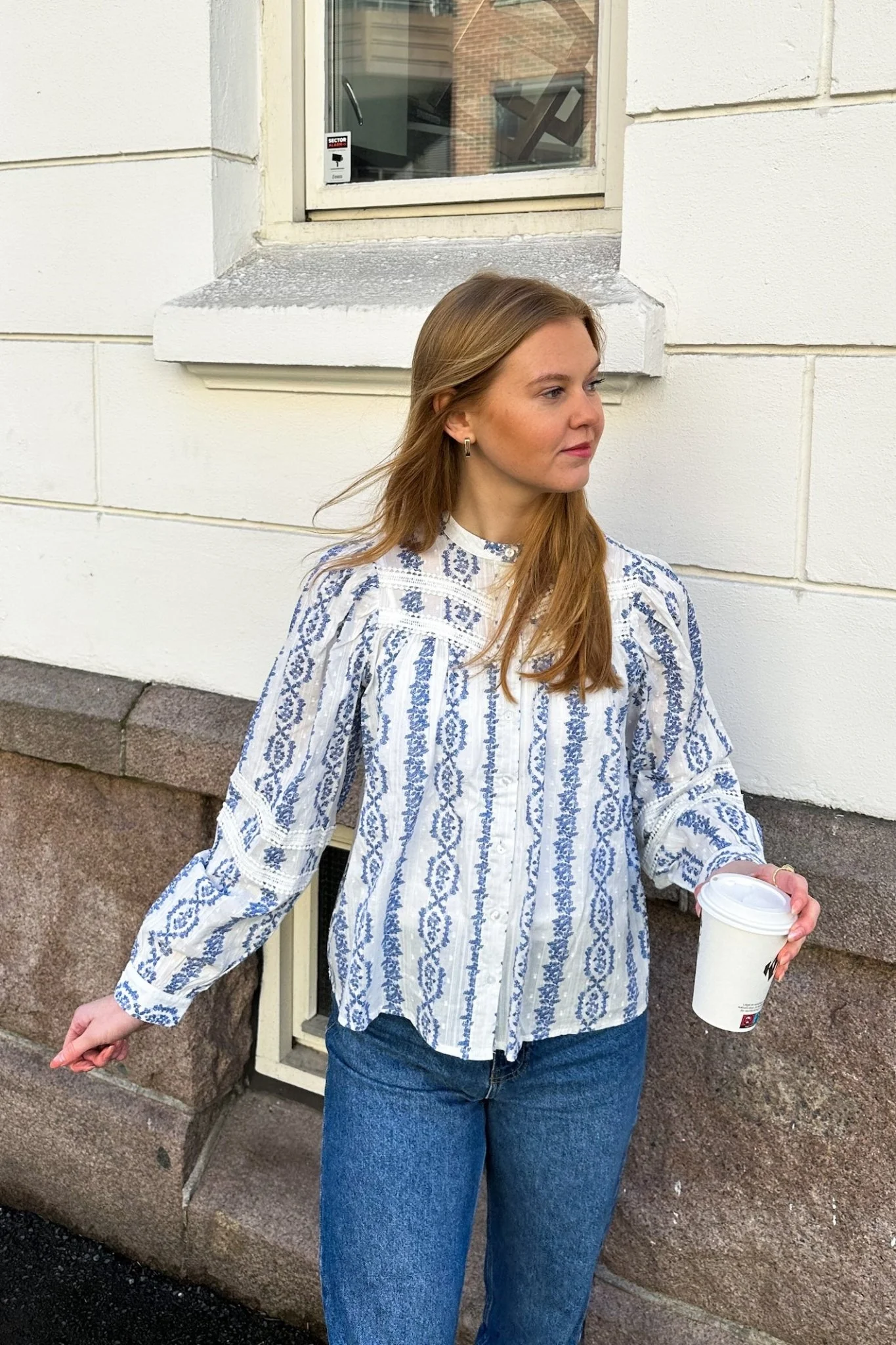 Yastovina Ls Shirt Star White Tovina Print - Image 3