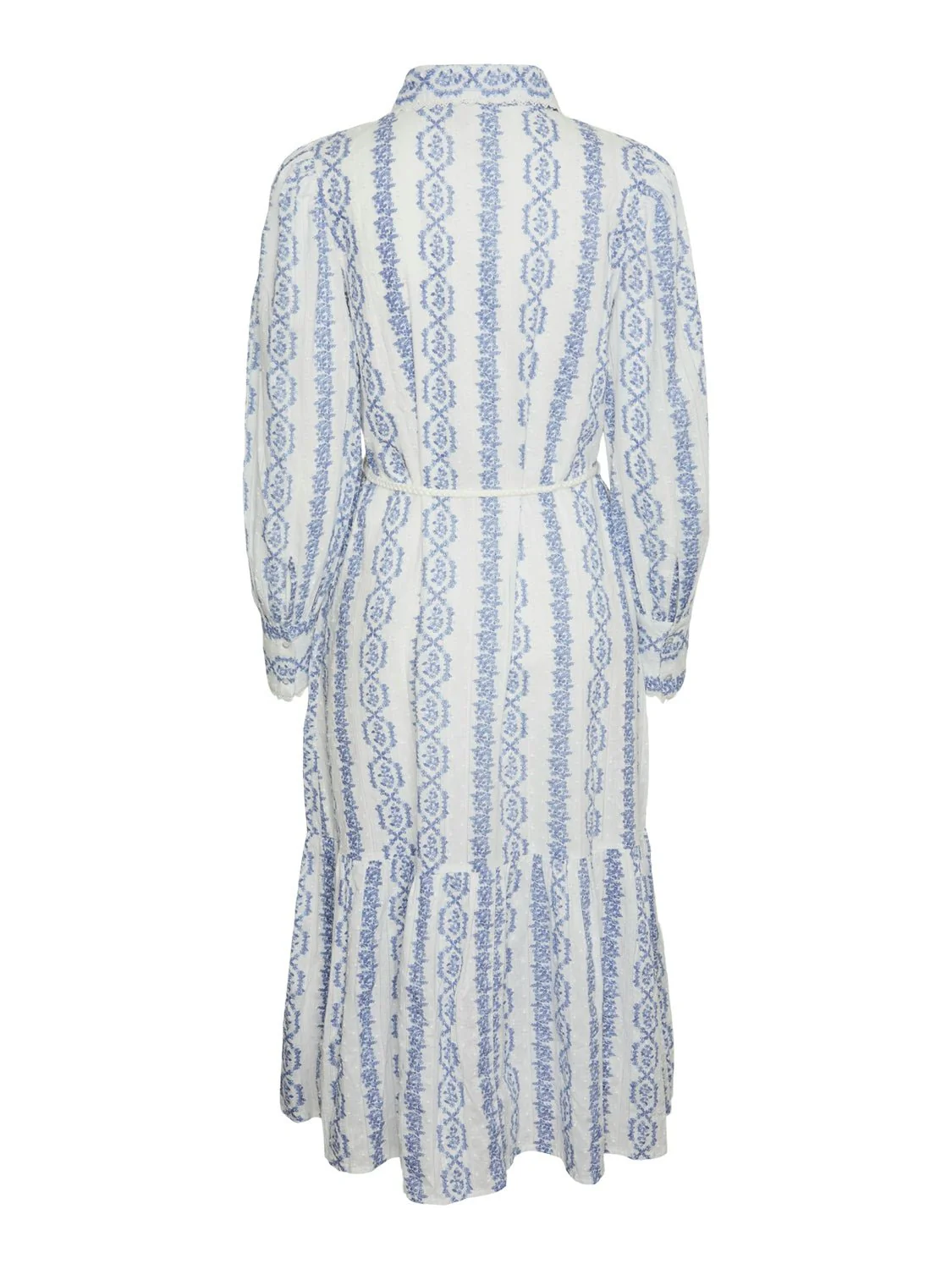 Yastovina Ls Long Shirt Dress Star White Tovina Print - Image 6