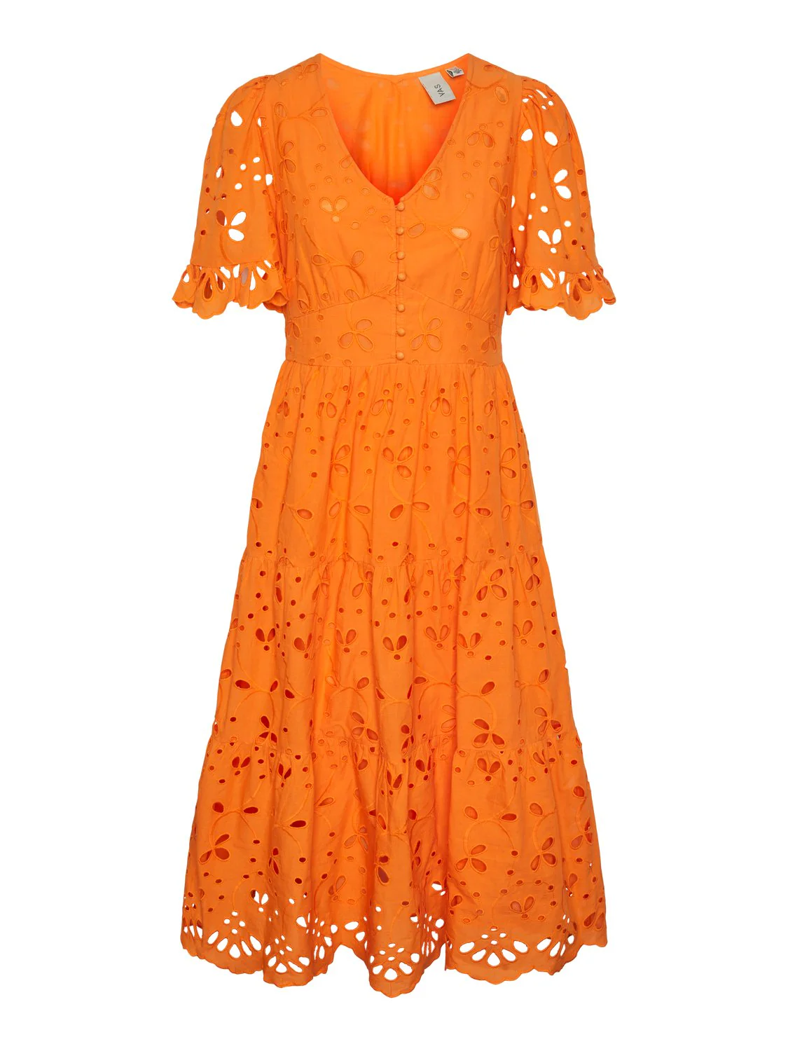 Yaskanikka 2/4 Midi Dress Vibrant Orange
