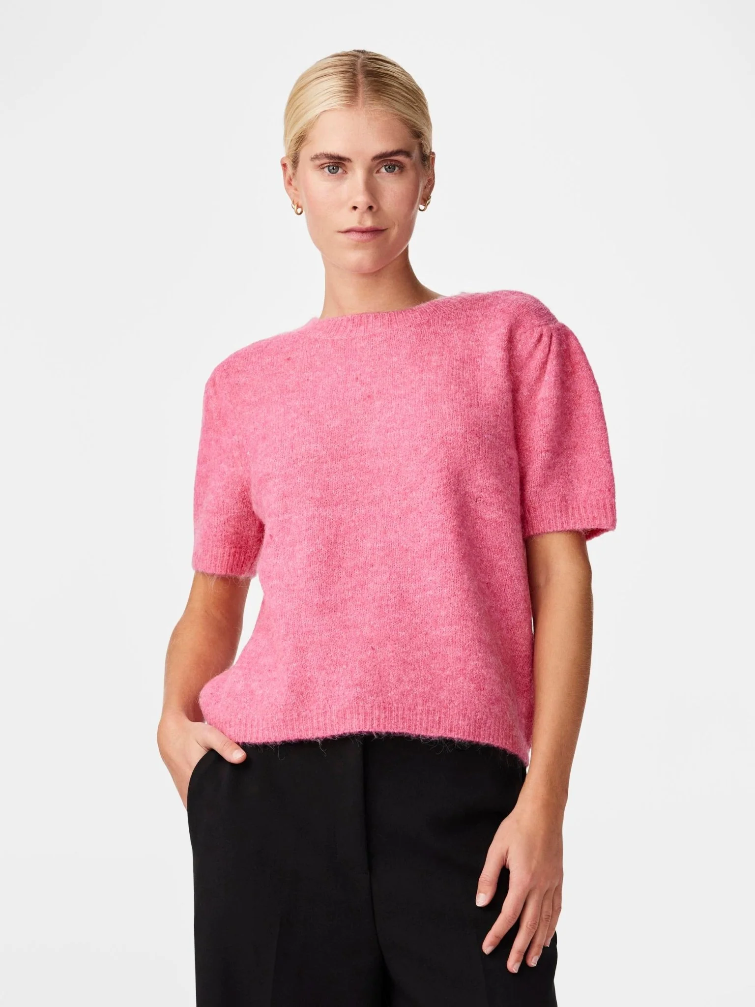Yasanne Ss Knit Pullover Sangria Sunset - Image 5