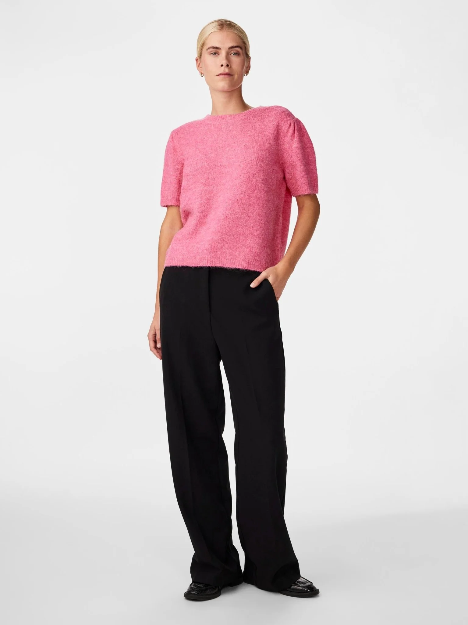 Yasanne Ss Knit Pullover Sangria Sunset - Image 7
