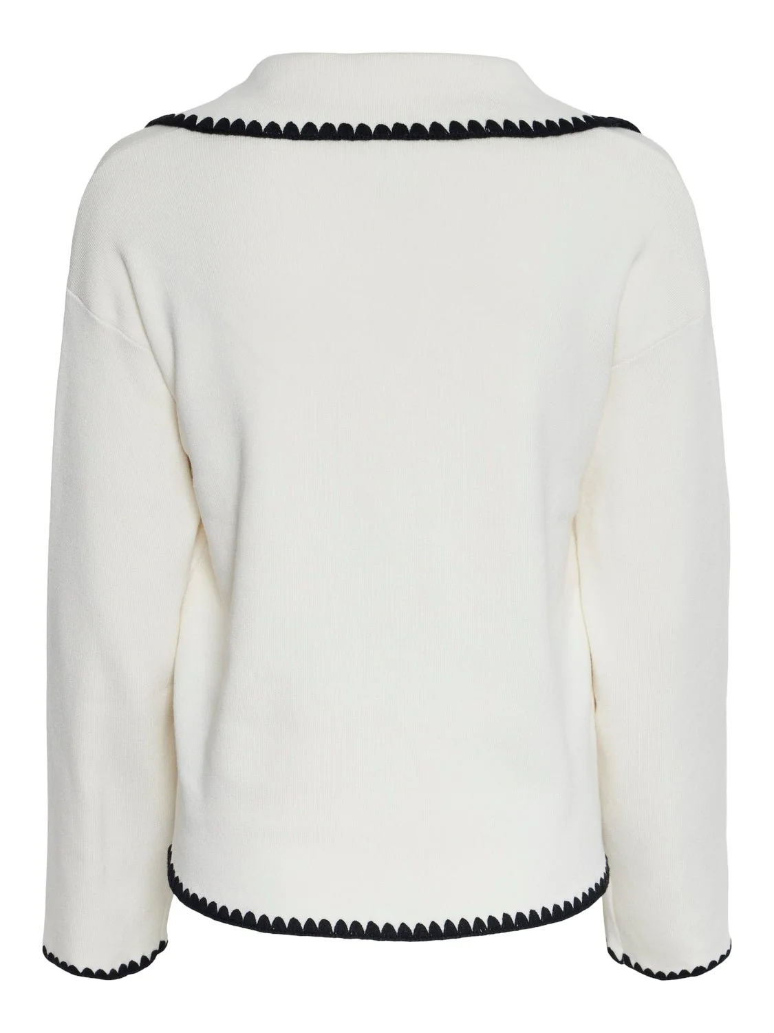 Yasstitch Ls Knit Pullover Birch Black - Image 8