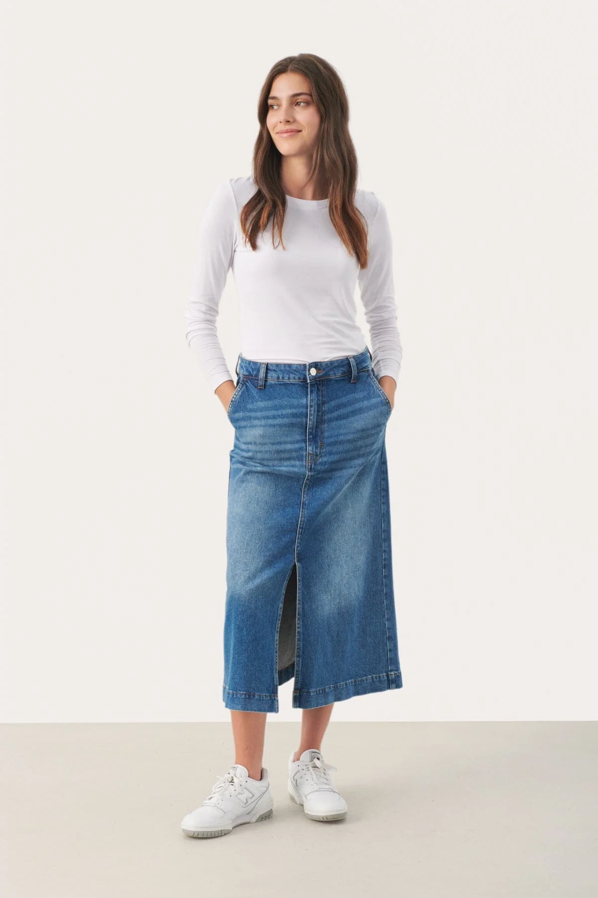 Caliapw Skirt Medium Blue Denim - Image 5