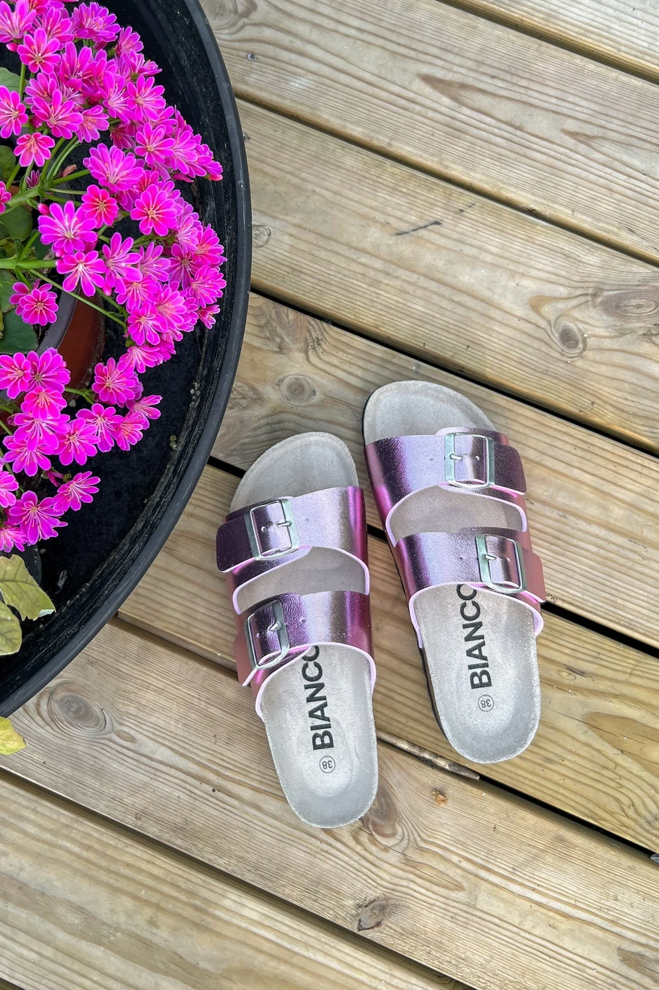 Biaolivia Sandal Metallic Dusty Pink - Image 7
