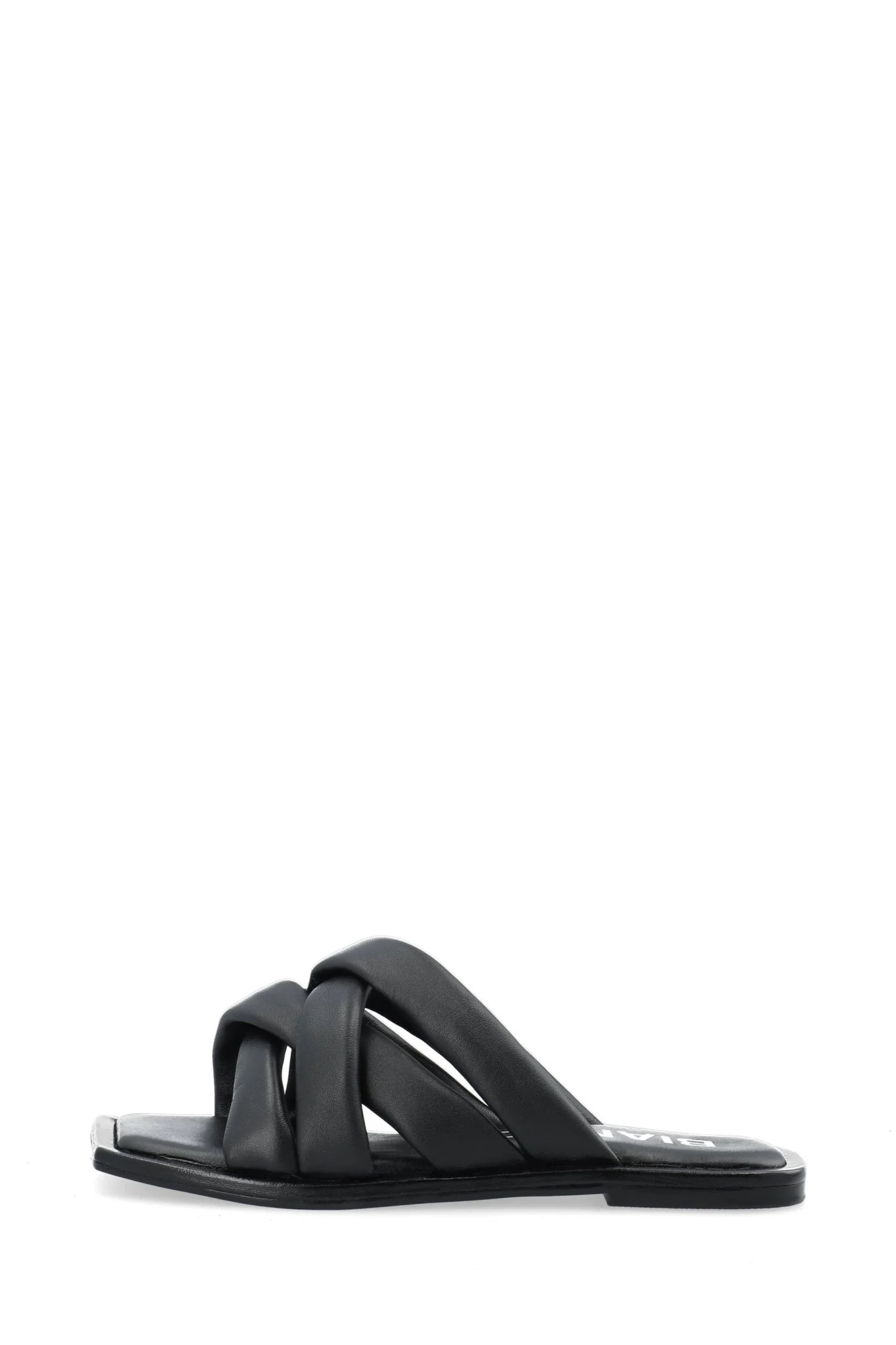 Bialillie Padded Cross Slide Smooth Leather Black