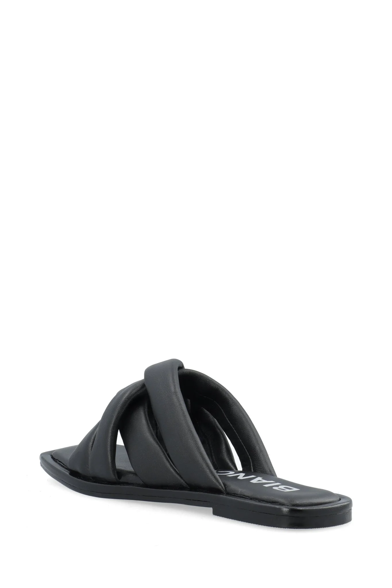Bialillie Padded Cross Slide Smooth Leather Black - Image 4