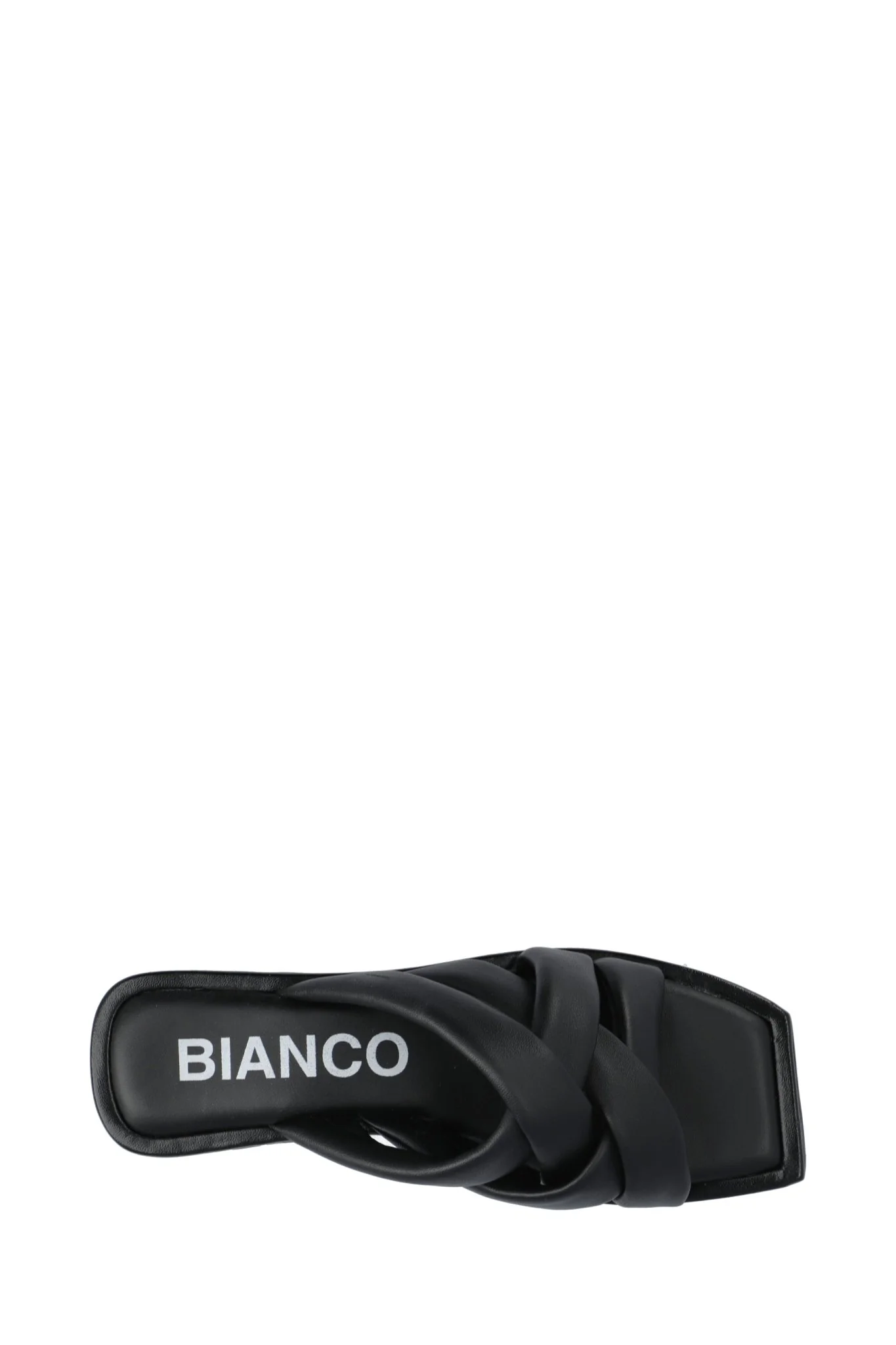 Bialillie Padded Cross Slide Smooth Leather Black - Image 5