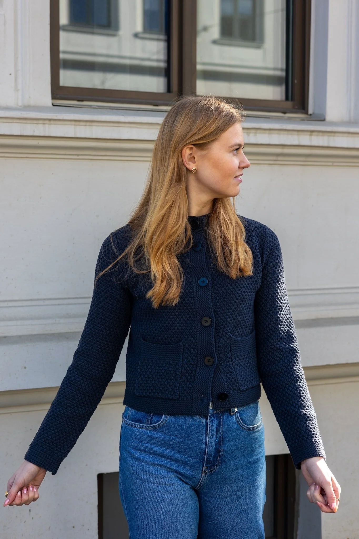 Elmiepw Cardigan Dark Navy - Image 3
