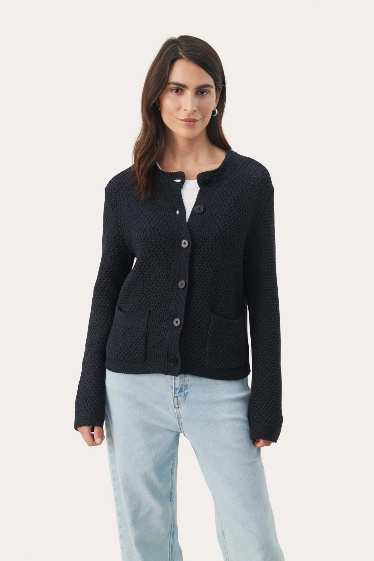 Elmiepw Cardigan Dark Navy - Image 5