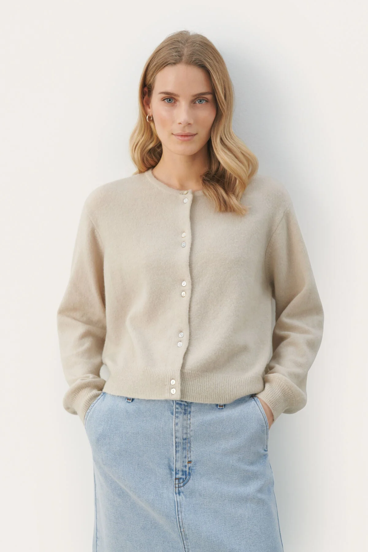 Ninellpw Cardigan French Oak - Image 6
