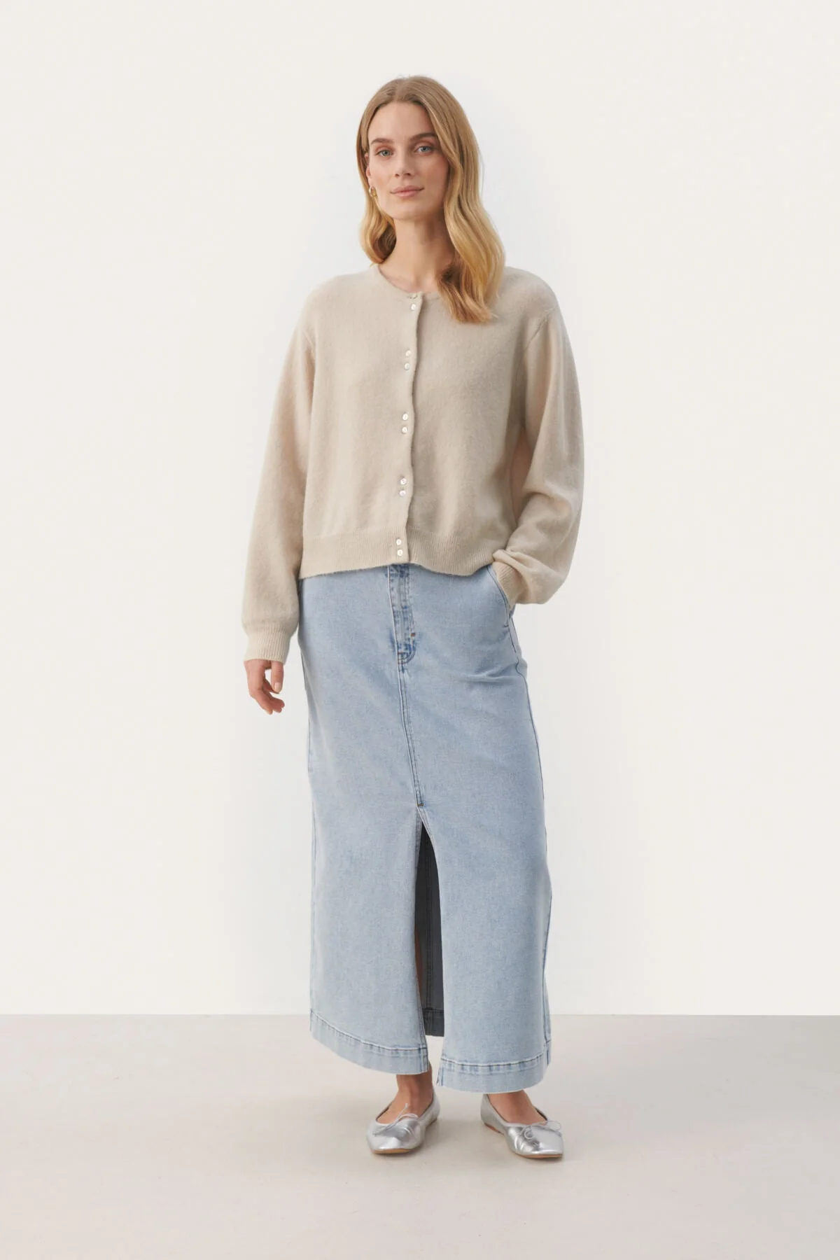 Ninellpw Cardigan French Oak - Image 7