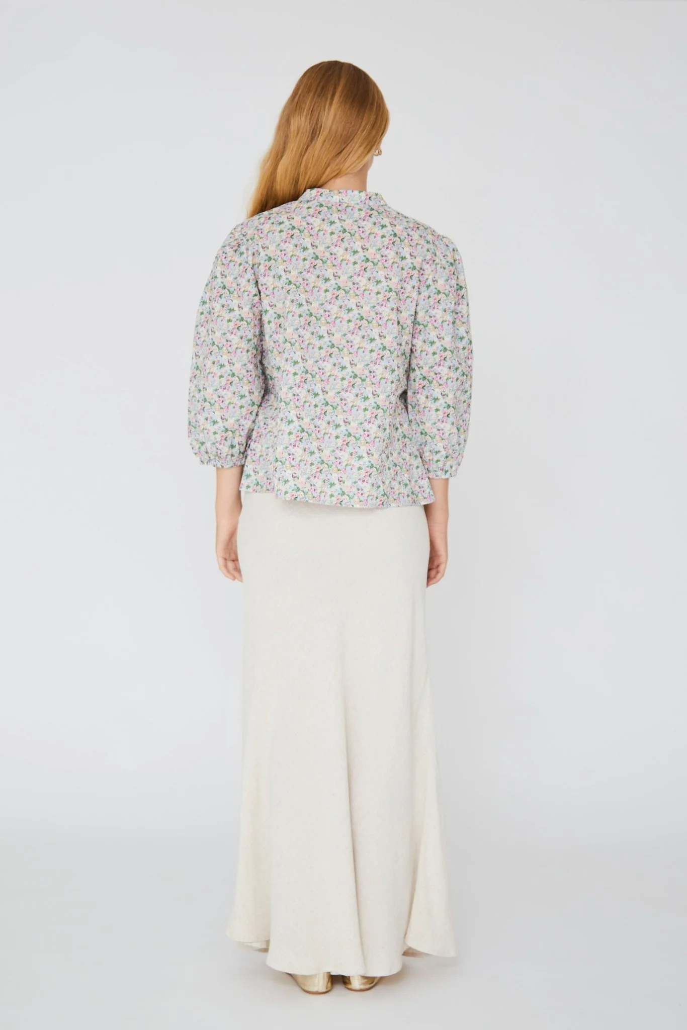 Kate Shirt Blue/Pink - Image 3